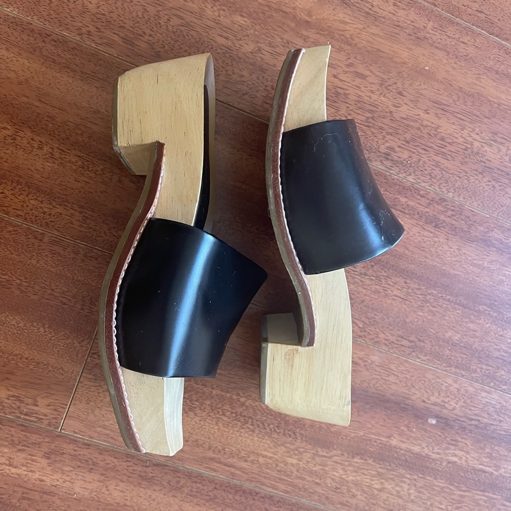 Rachel Comey Leather Wedge Slides